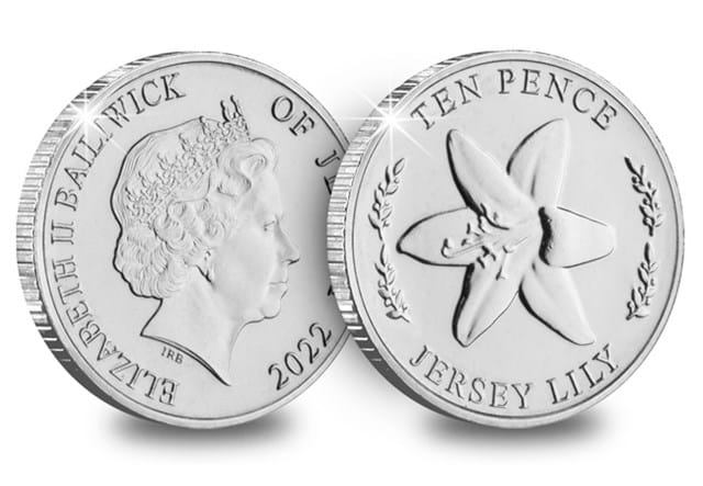 Jersey lily 10p Obverse and Reverse