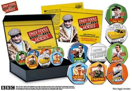 2021 marked the 40th Anniversary of Only Fools and Horses. To honour the anniversary, a set of SIX commemoratives was released, featuring some of the most memorable characters. EL: 9,995.