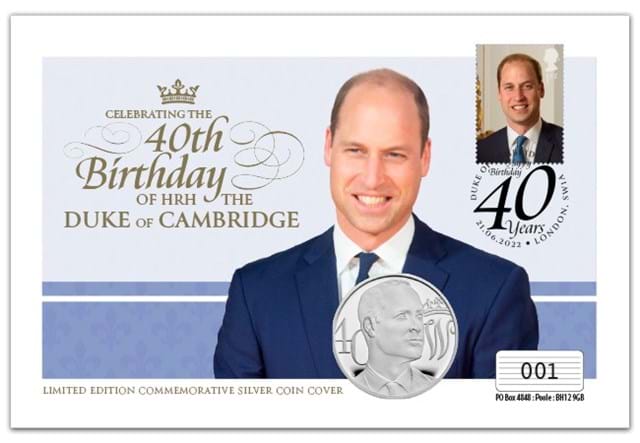 Duke of Cambridge Silver £5 Cover