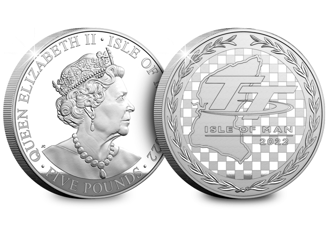 IOM TT Races Silver £5 Coin