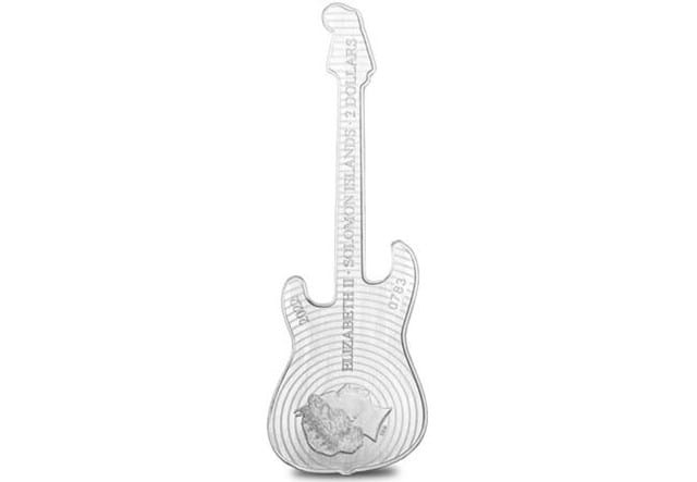 Stratocaster Guitar Coin Obverse