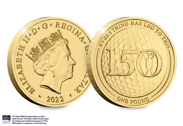 The 150Th Open Brilliant Uncirculated £1 Obverse And Reverse