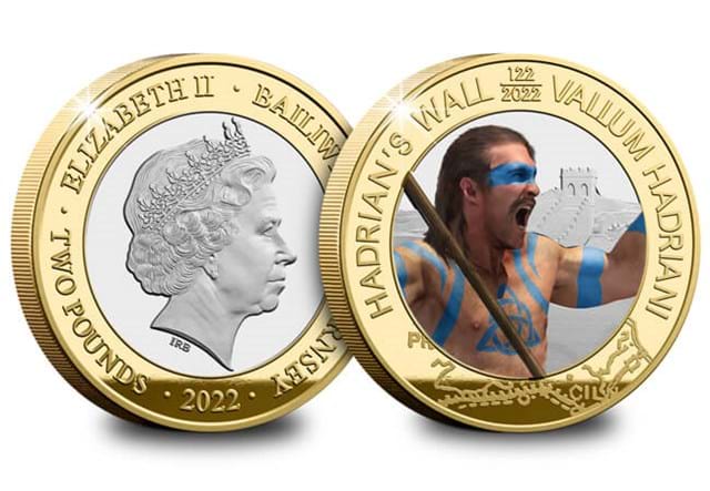 Hadrian S Wall Silverproof £2 Pickt Warrior Obvrev