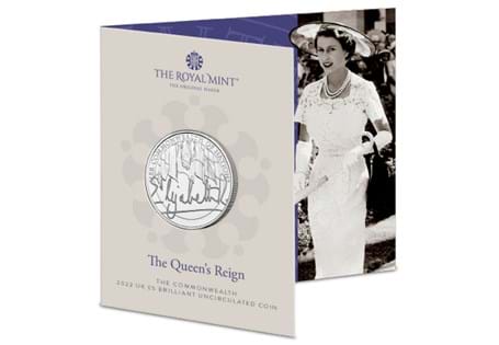 This coin is the third of a series that celebrates Her Majesty The Queen's dedication throughout her extraordinary 70-year reign. This £5 coin has been struck to a Brilliant Uncirculated Finish.