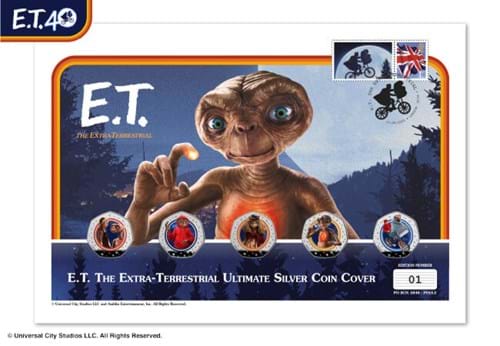 E.T. Silver 50 Cent Coin Cover