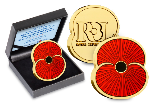 The 2022 RBL Poppy Shaped Commemorative