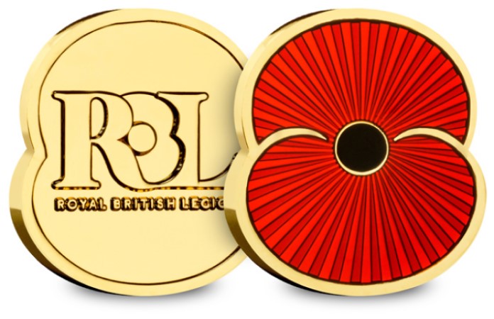 The 2022 RBL Poppy-Shaped Commemorative