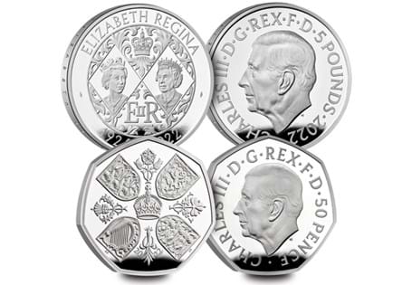 A new UK 50p and £5 has just been authorised for release to honour the incredible life and legacy of Queen Elizabeth II, featuring the new King Charles III portrait.