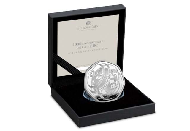 100Th Anniversary Of Our BBC Silver Proof 50P Display Box