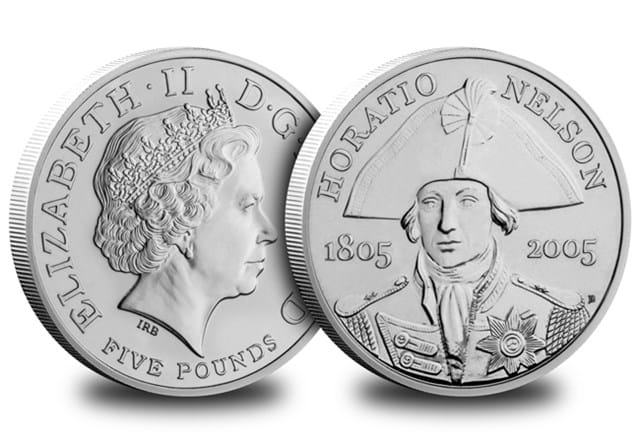 2005 Horatio Nelson £5 Obverse and Reverse