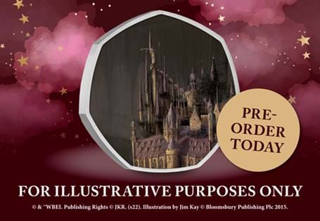 Own the 2022 Hogwarts School BU 50p coin - part of the UK Harry Potter 50p series! Your coin comes presented in an official Royal Mint BU Pack.