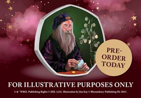 Own the 2023 Professor Dumbledore Silver Proof 50p coin - part of the UK Harry Potter 50p series! Your coin is struck from .925 silver and is proof quality.