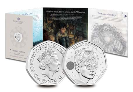 Own the 2022 Harry Potter BU 50p coin - the first UK Harry Potter 50p! Your coin comes presented in an official Royal Mint BU Pack with bespoke artwork.