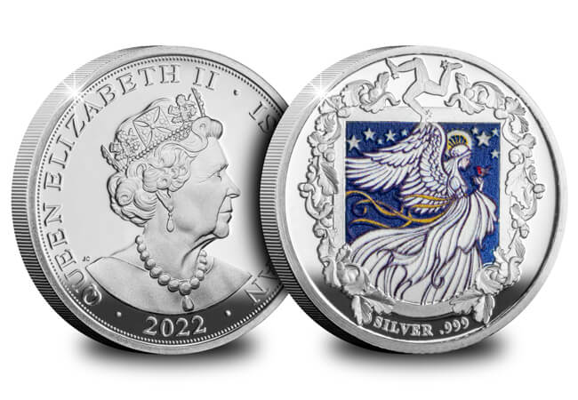 Isle of Man 2022 Silver Christmas Sovereign