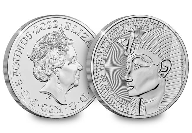 UK 2022 Tutankhamun BU 5 Coin