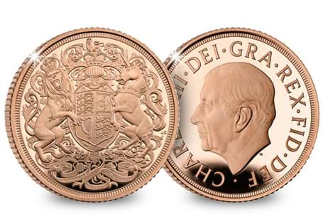 This brand-new 2022 Sovereign is the UK's first Sovereign featuring KCIII on the obverse. Marking a new era of British Monarchy. Struck to 22 carat gold, LEP: 17,500