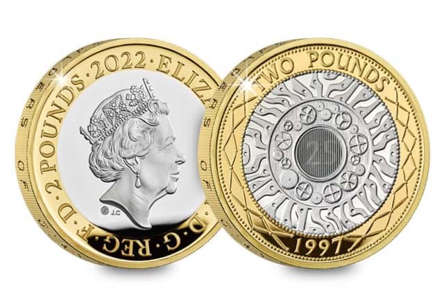 25 Years Of The £2 Anniversary Edition Silver Obverse Reverse