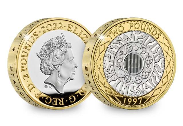 25 Years Of The £2 Anniversary Edition Silver Piedfort Obverse Reverse