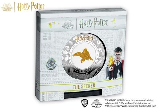 Harry Potter Seeker Five Dollar Coin In Packaging