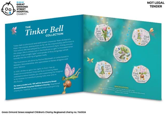 Tinkerbell Medals Packaging Inside