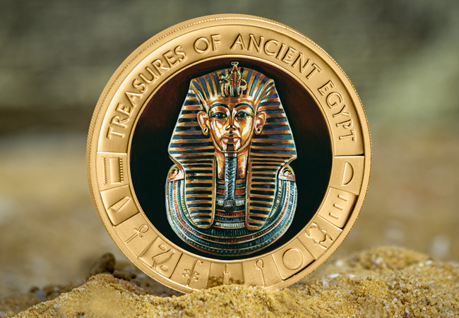 The 2021 Gold Plated Tutankhamun Coin