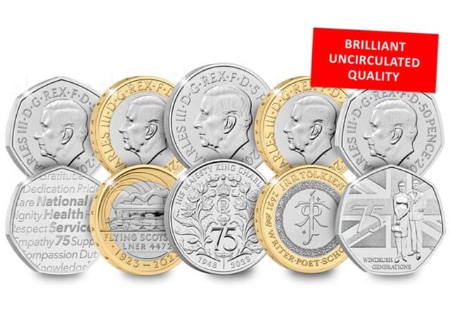 2023 UK Commemorative Coin Set Brilliant Uncirculated Quality