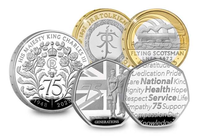 2023 UK Commemorative Coin Set Silver Reverses