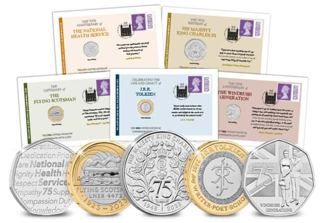 2023 UK Commemorative Coin Cover Set Full Set
