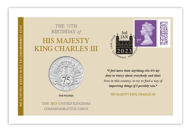 2023 UK Commemorative Coin Cover Set His Majesty King Charles III