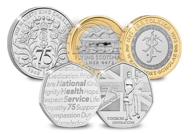 2023 UK Commemorative Coin Cover Set Reverses