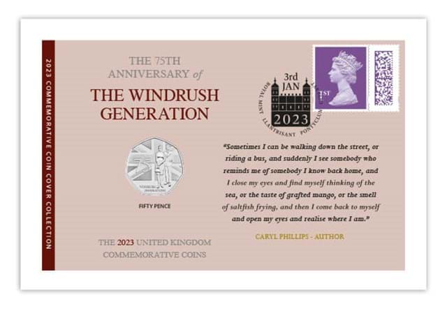 2023 UK Commemorative Coin Cover Set The Windrush Generation