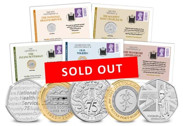 2023 UK Commemorative Coin Cover Set Sold Out Flash