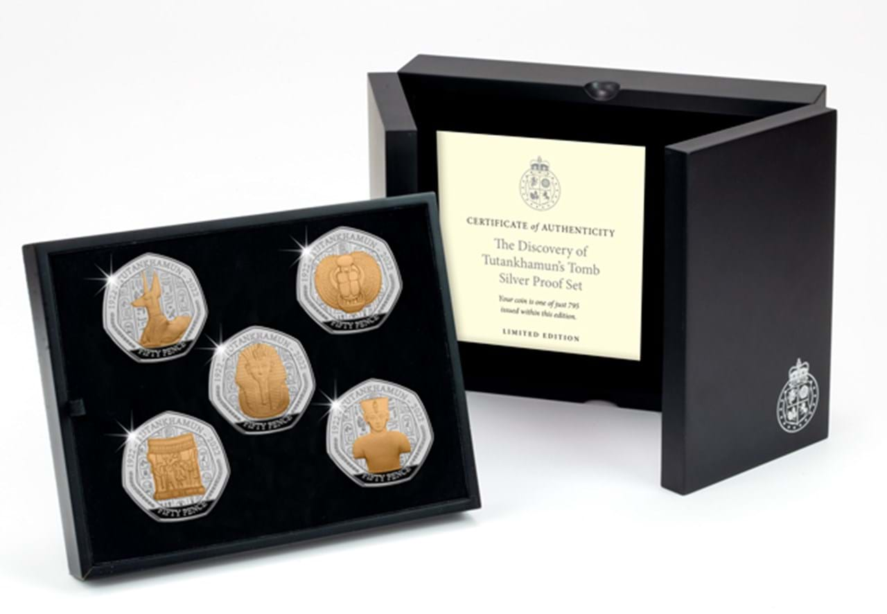 The Discovery of Tutankhamun Silver Proof Set