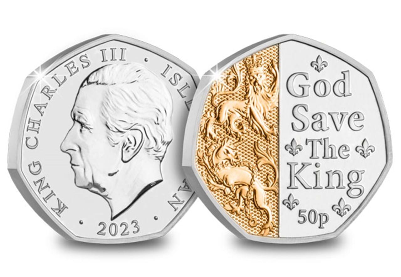 Гибралтар 2023 50 пенсов. Great Britain 3d Pocket Guide.