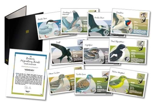 Migratory Birds Stamp And Commemorative Covers Collection With Folder