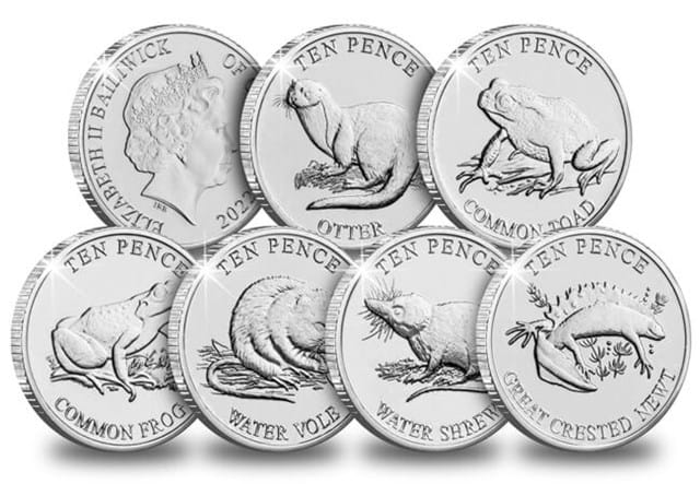 Wetland Animals 10Ps Reverse With Obverse