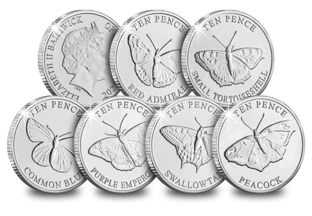 Butterfly 10Ps All Reverses With Obverse