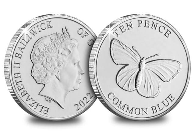 Butterfly 10Ps Common Blue Obverse Reverse