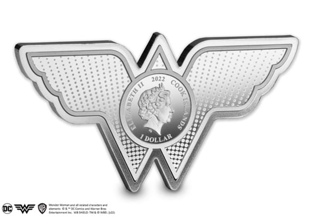 Wonder Woman Shaped Coin Obverse