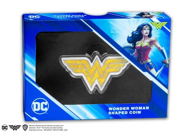 Wonder Woman Shaped Coin Packaging