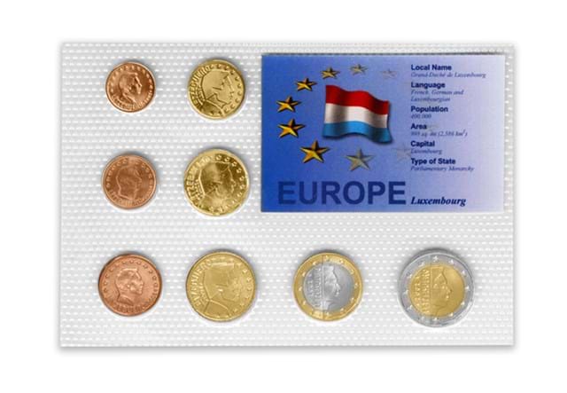 Europe Luxembourg Coin Set Front