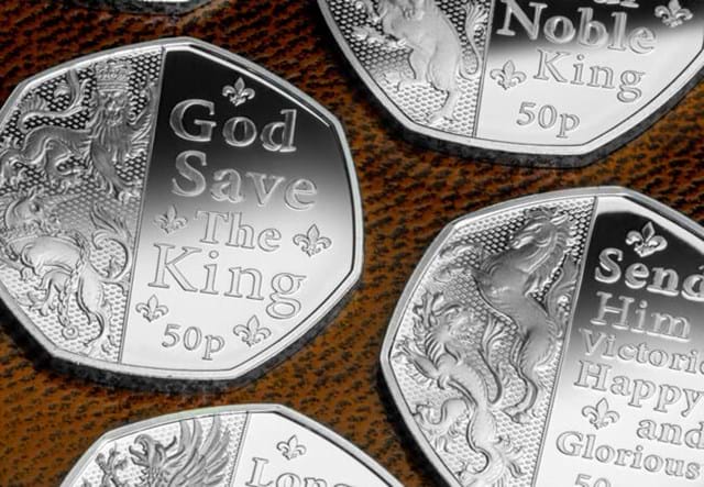 The National Anthem Silver 50P Set Close Up