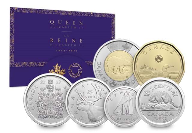 Canada Collector's Edition QEII Memorial Coin Set With Packaging