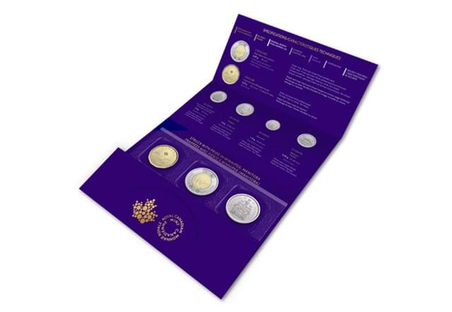 Inside Of Canada Collector's Edition QEII Memorial Coin Set Packaging