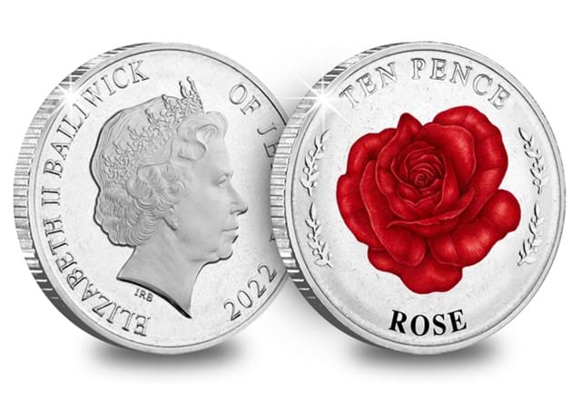 Rose 10P Coin Obverse Reverse