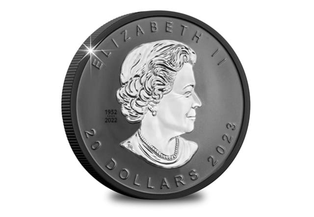 Canada 2023 Incuse Maple Leaf 1Oz Silver Coin Obverse