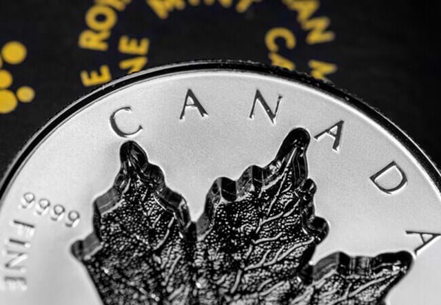 Canada 2023 Incuse Maple Leaf 1Oz Silver Coin Lifestyle 1