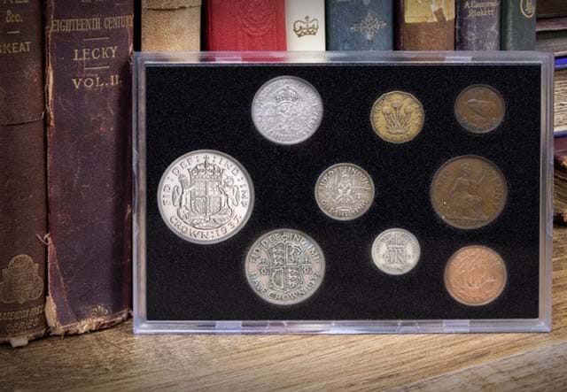 1937 Coin Collection In Frame