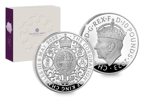 Own the 5oz Silver Proof coin released to honour the coronation of King Charles II. This coin has been struck to .999 Silver to a Proof finish. LEP: 1500