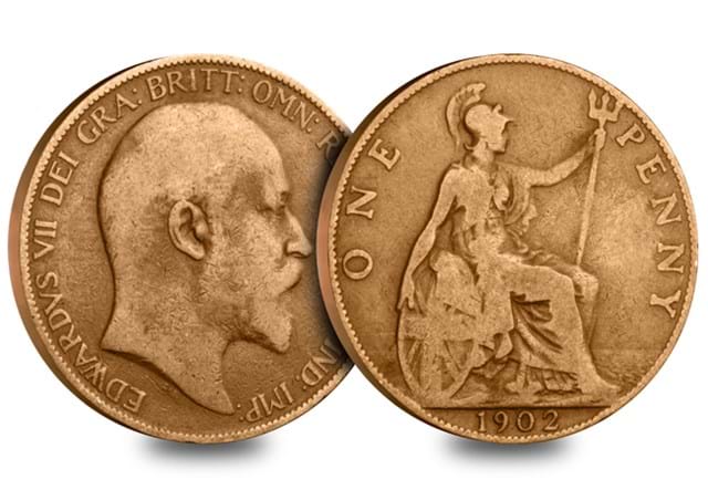 1902 One Penny Obverse Reverse